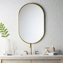 Cottonfy UK Oval Metal Wall Mirror