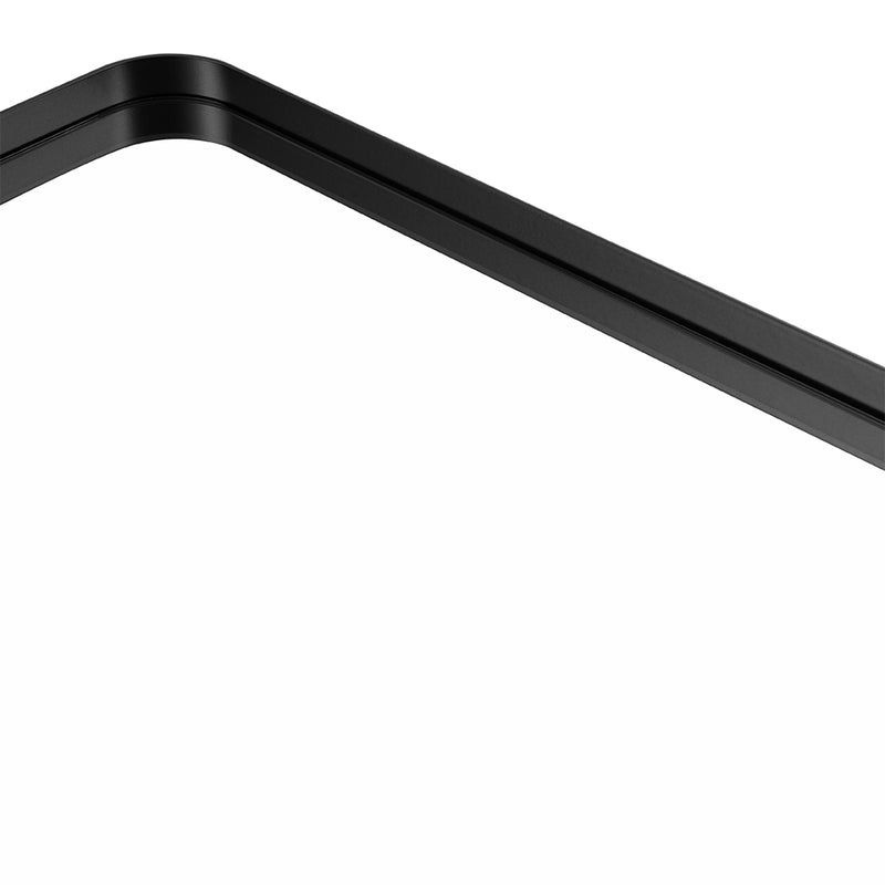 Livingandhome Rectangular Metal Framed Wall Mirror Decorative