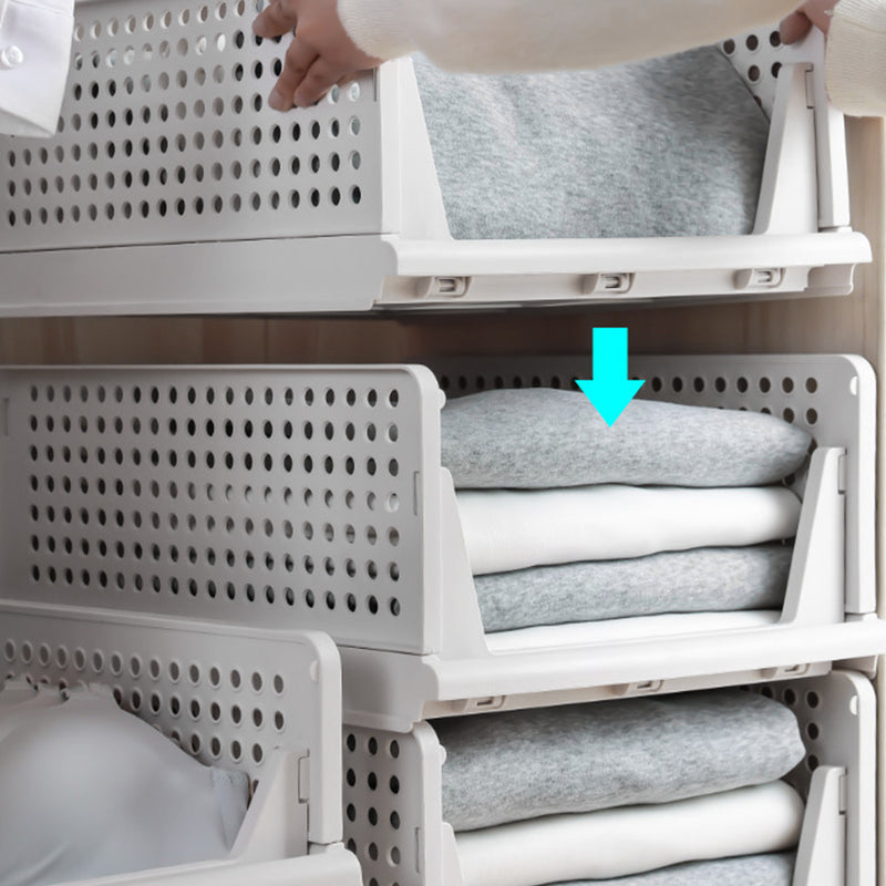 Lifeideas Foldable Stackable Drawer Storage Basket