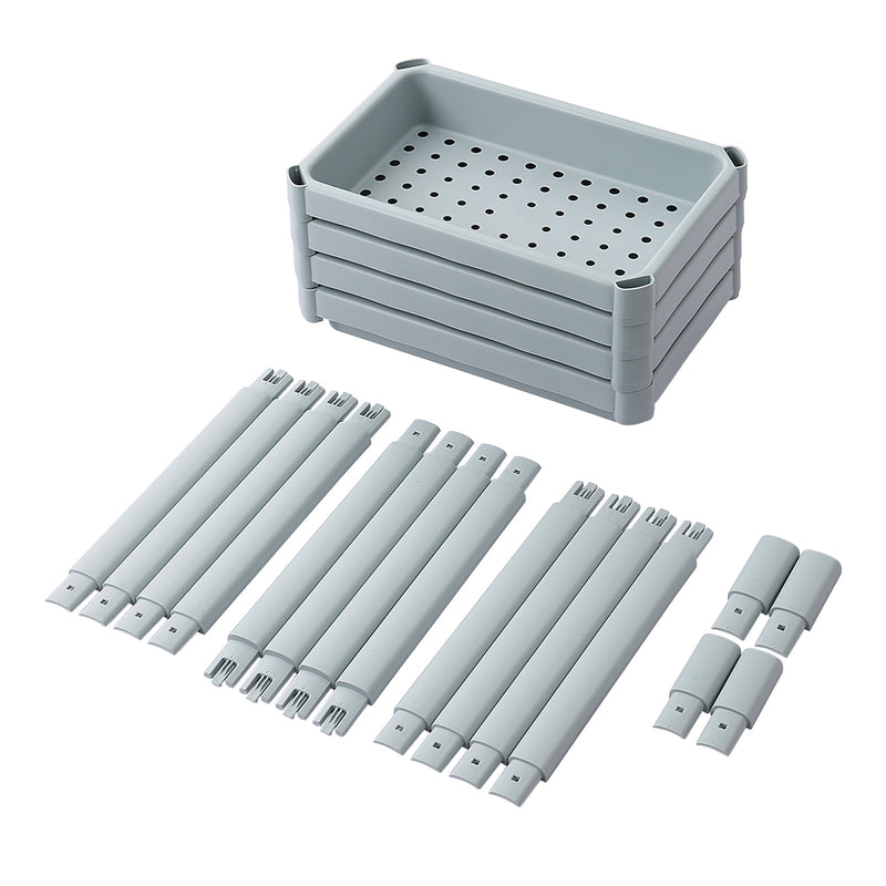 Lifeideas 4 Layers Freestanding Plastic Corner Storage Rack for Bathroom Kitchen