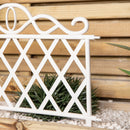 27cm x 48cm  Plastic Garden Border Fence Edging with Lattice Design