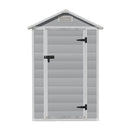 Livingandhome Garden Plastic Storage Shed with Lockable Hinged Door