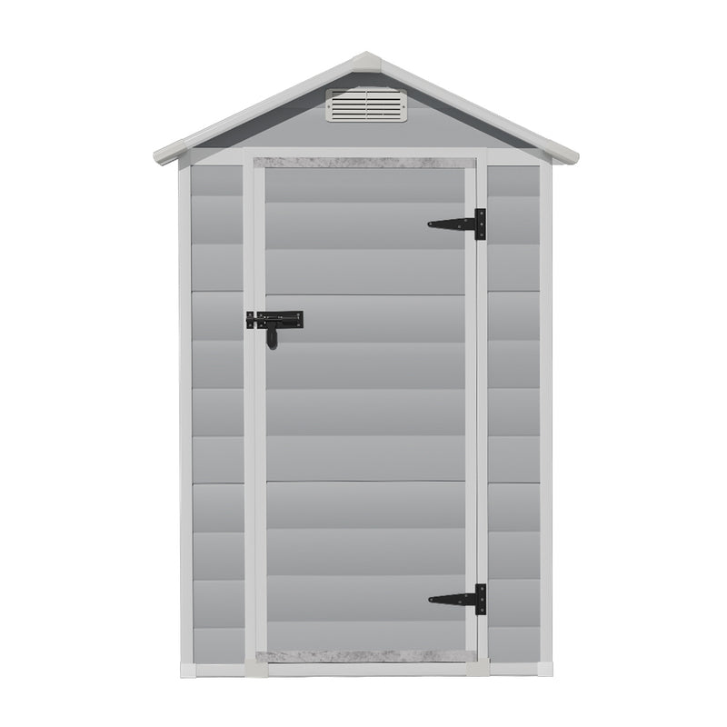 Livingandhome Garden Plastic Storage Shed with Lockable Hinged Door