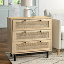 Livingandhome Stylish Natural Wood Cabinet
