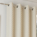 Enhanced Living Tokyo Cream Eyelet Thermal Noise Reducing Dim Out Curtains - Pair