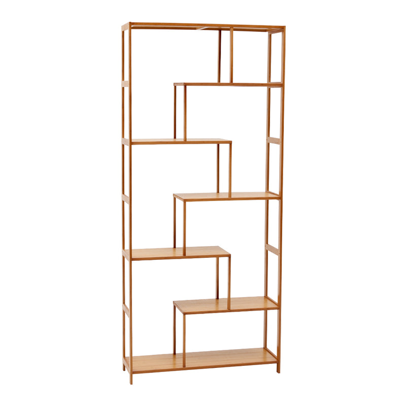 Livingandhome 7-Tier Wooden Bookcase Display Stand