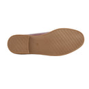 Casual Closed Toe Slip-on Chain Loafers with Low Heel - Red