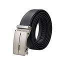 Modishion Automatic Buckle Leather Belt - Black