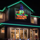 Lifeideas 4ft Halloween Inflatable Witch Decoration with Built-in LED Lights