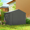 Outsunny Garden Storage Shed Tent Bike Tent, Dark Grey