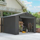 Outsunny Garden Storage Shed Tent Bike Tent, Dark Grey