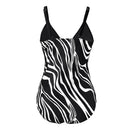 V-Neck One-Piece Swimsuit