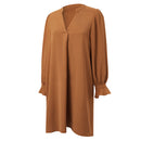V-neck Long Sleeves Dress