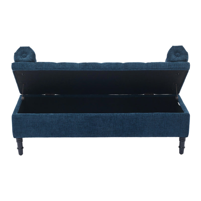 Livingandhome Upholstered Fabric Storage Bench