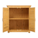 TheHotSale Outdoor Solid Wood Storage Cabinet Garden Tool Shed