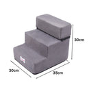 KidKid 3-step Upholstered Pet Stairs Climbing Ladder