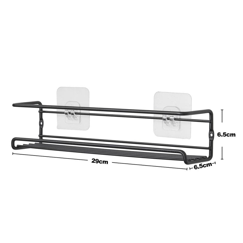 Lifeideas Wall Mount Metal Wire Spice Rack Set of 4