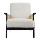 Livingandhome Teddy Fleece Accent Armchair