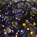 200 LED 16m Premier SupaBrights Indoor Outdoor Christmas Multi Function Mains Operated String Lights with Timer in Warm & Cool White