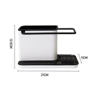 Lifeideas Kitchen Sponge Cloth Holder Sink Caddy Organiser