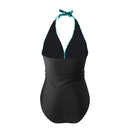V-Neck One-Piece Swimsuit