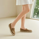 Slip-on Suede Loafers - Tan