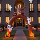 Arch Ghost Pumpkins Halloween Inflatable