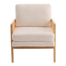 Livingandhome Modern Teddy Fleece Upholstered Armchair