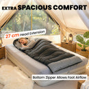 Outsunny Sleeping Bag For Adults, Lightweight & Compact Sleeping Bag, Black
