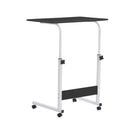 Livingandhome Adjustable Computer Standing Desk with Wheels