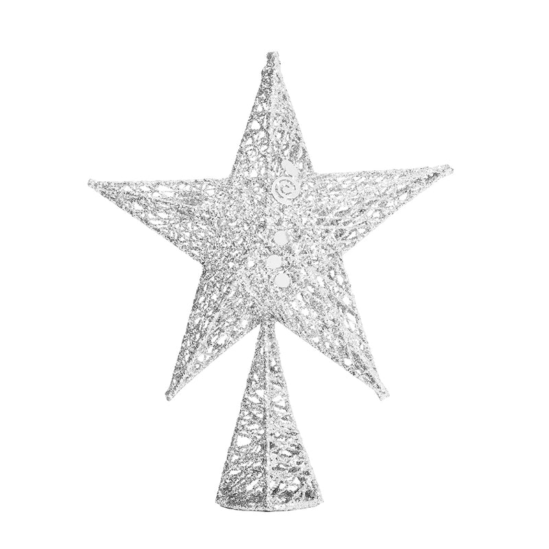 Lifeideas Wrought Iron Star Tree Topper Christmas Decoration