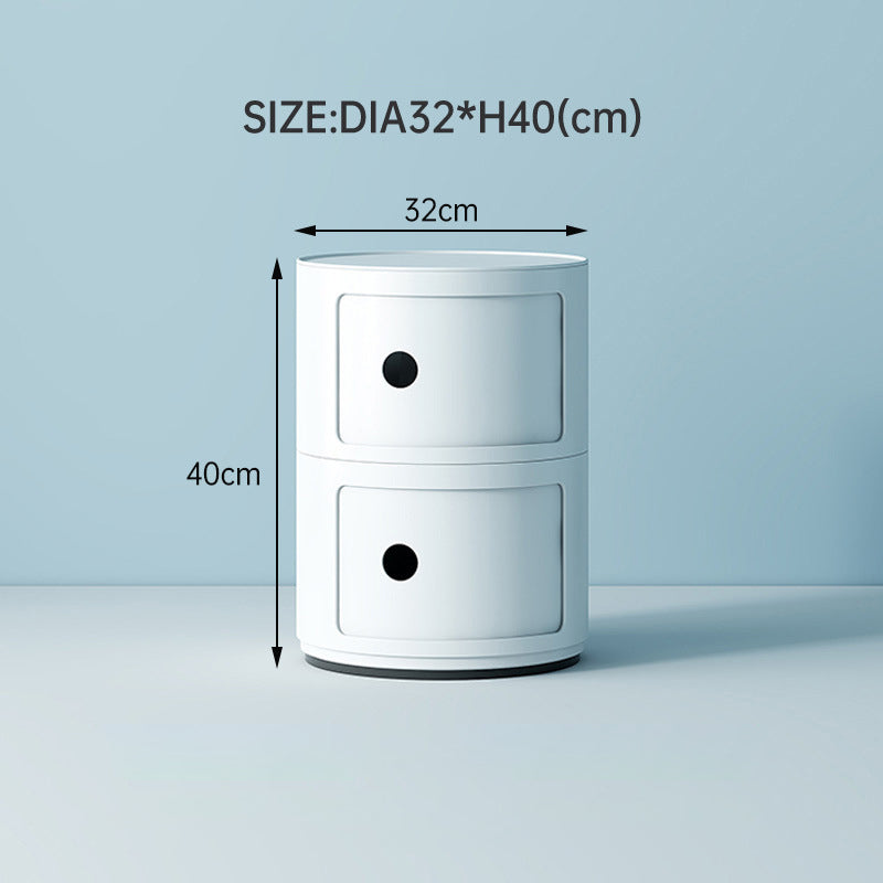 Lifeideas 2-Tier Compact Cylindrical Drawer Storage Unit