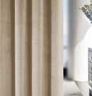 Velvet, Supersoft, 100% Blackout, Thermal (SINGLE) Door Curtain with Tape Top