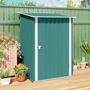Outsunny 3.3ft x 3.4ft Outdoor Storage Shed Steel Garden Shed w/ Lockable Door