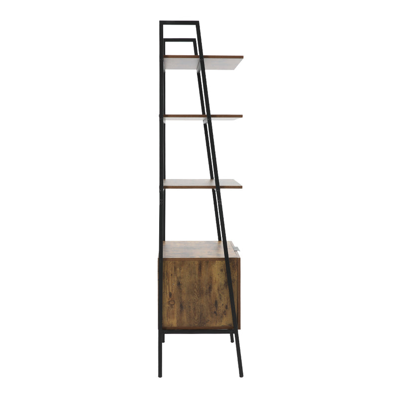 Livingandhome Industrial Style Wooden Bookshelf