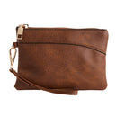 Modishion PU Leather Shoulder Bag Handbag Tote with Zipper Pouch
