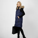 Hooded Mid-length Quilted Padded Gilet Sleeveless Coat