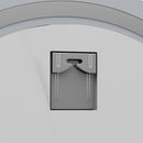 Livingandhome Anti-Fog Round Wall Mounted LED Mirror