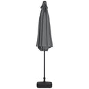 Livingandhome 3M Large Rotating Patio Parasol for Outdoor Sunshade and Rain