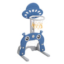 Livingandhome 2-in-1 Toddler Basketball Hoop Football Goal Set