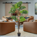 Breeins Artificial Monstera Deliciosa Tree In Pot For Decoration