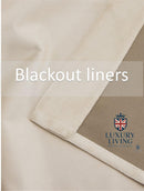 Triple Woven Blackout Velvet Ring Top Curtains with Cascading Diamante Studs Cream