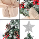 Lifeideas Mini Pre Lit Tabletop DIY Christmas Tree with Star Topper