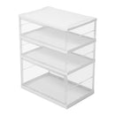 Livingandhome 3-Tier Foldable Storage Cabinet Shoes Organizer with Doors