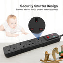 Lifeideas 4-Socket Extension Lead Surge Protected With Switch