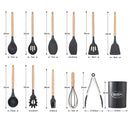 Lifeideas 11-piece Silicone Kitchen Utensil Set for Nonstick Cookware