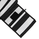 Modishion Black Stripe Waterproof Large Tote Handbag for Beach