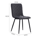 Livingandhome Set of 4 Modern Urban Style Armless Dining Chairs