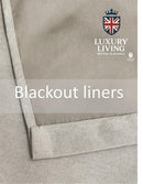 Chenille Blackout Taped Curtains Cream