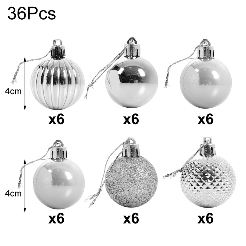Lifeideas Deluxe 36-Piece Christmas Bauble Set